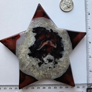 Sardonyx With Druzy Star